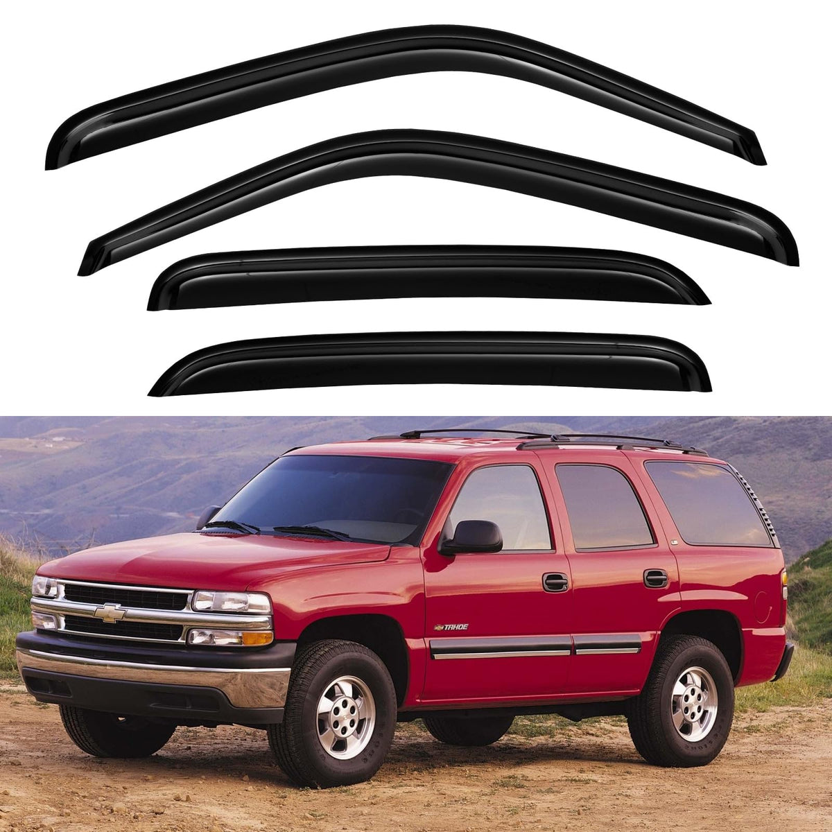 Window Visors Rain Guards for 2015-2026 Ford F150 Crew/SuperCrew Cab