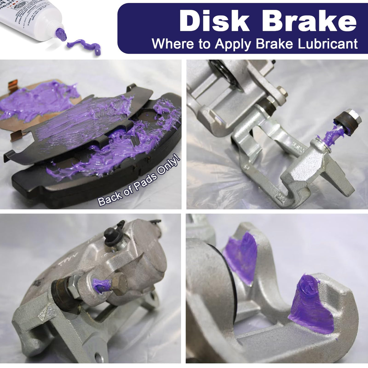 BTAS Brake Grease for Brake Caliper Parts Sliding Pin & Pad Lubricant 1oz