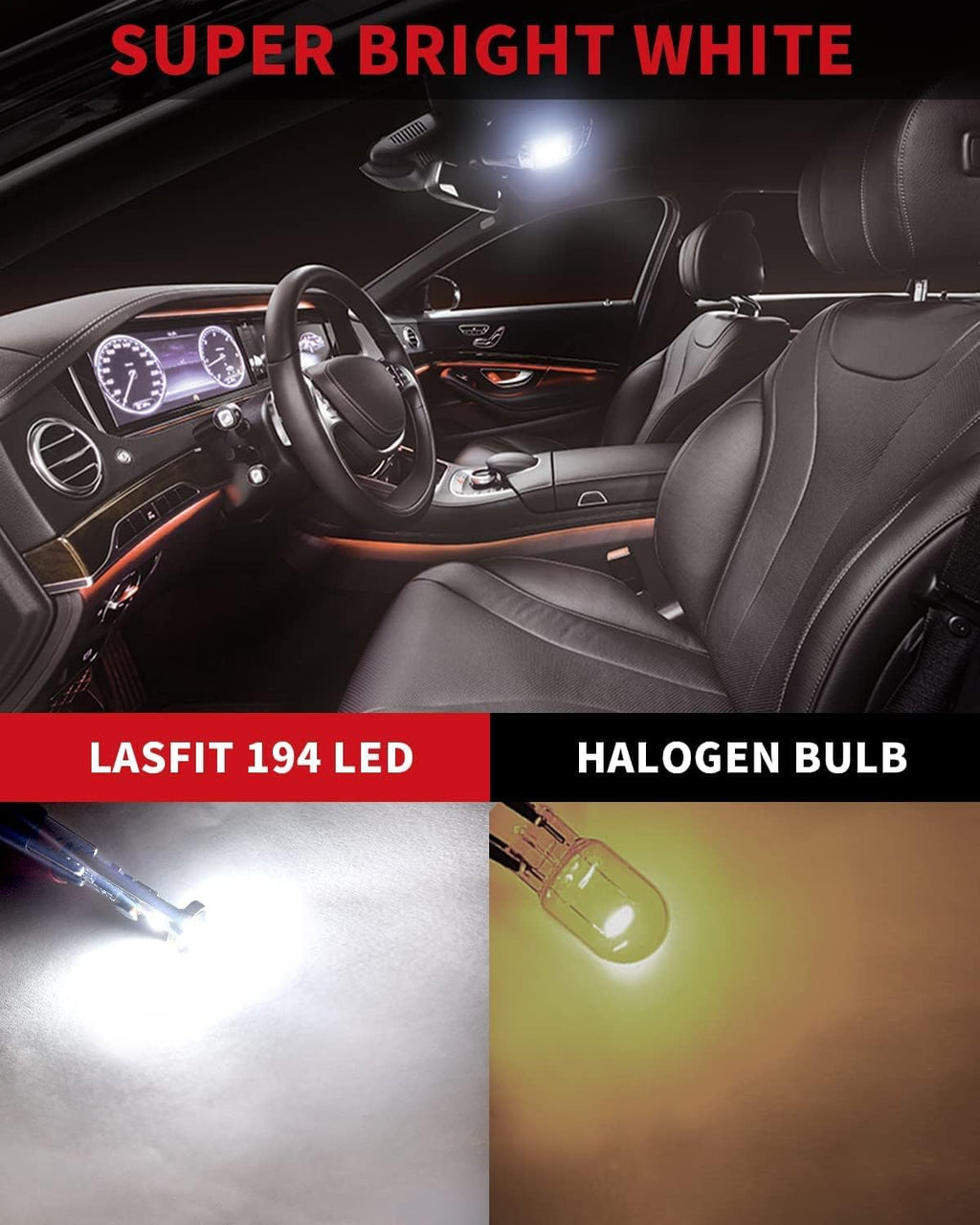 LASFIT 31mm LED bulb Festoon 30MM DE3175 DE3021 6428 DE3022 Error Free 400LM High Bright White for Dome Map Door Interior Door Trunk Lights, Marine LED BULB Navigation Boat Anchor Lights(2pcs)