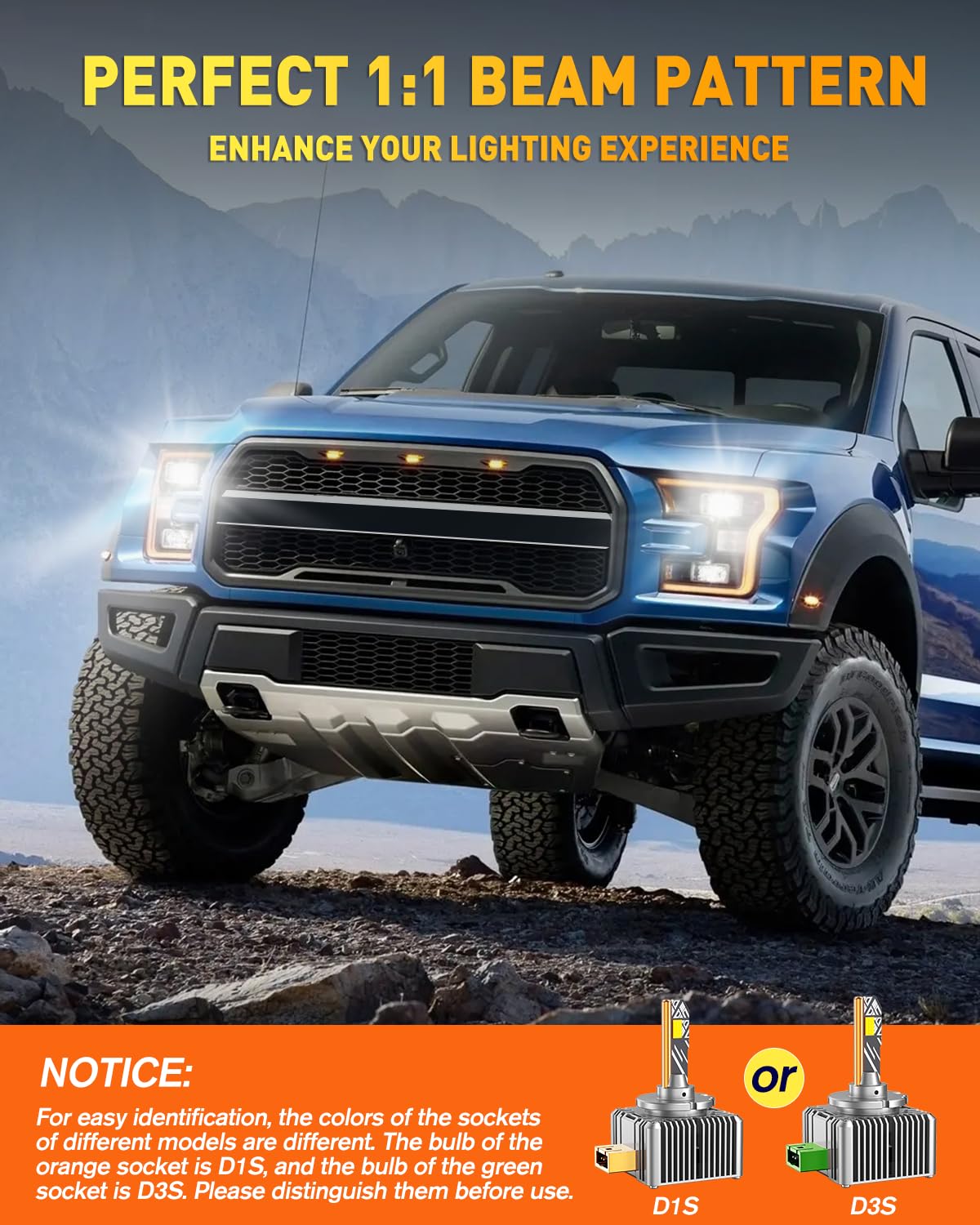 Termitor Laest H4/9003 HB2 Exterior Light Bulbs for Off-road, 15X Brighter 90,000LM, 85K+ hrs, 6500K Cool White, IP68 Waterproof, 1:1 OEM Size, 3 Minute Installation, Pack of 2