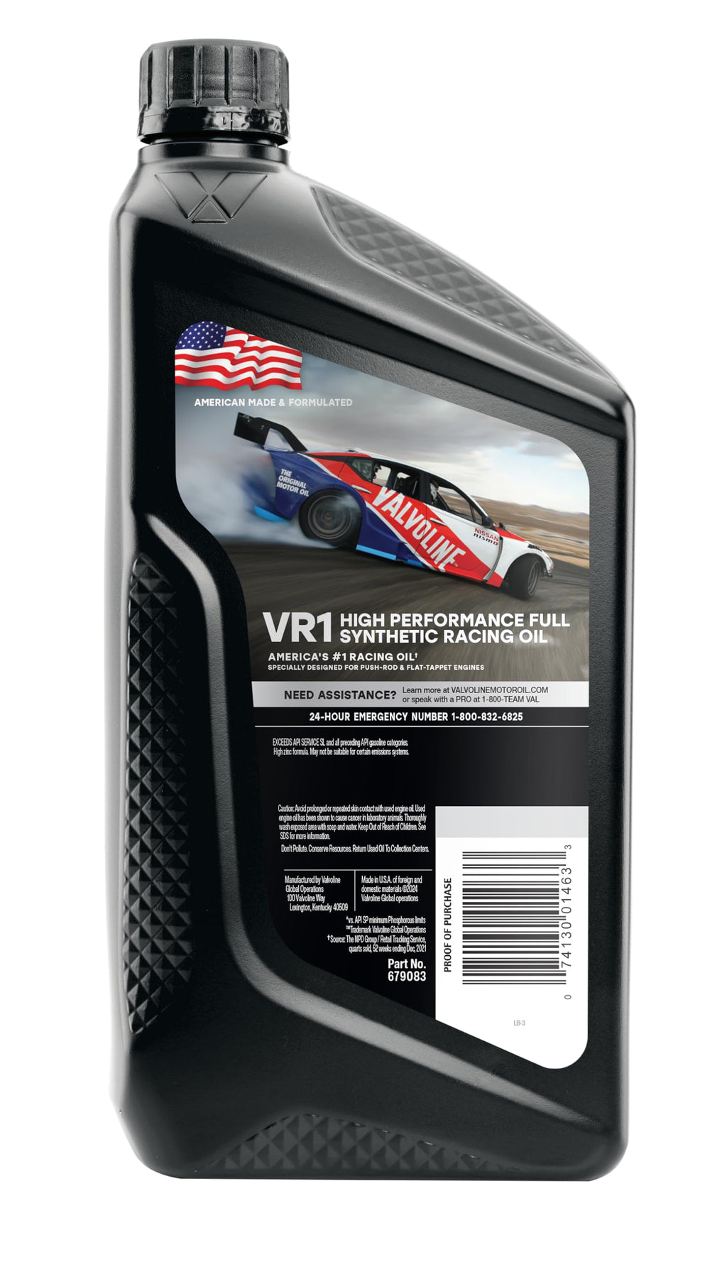 Valvoline VR1 Racing SAE 20W-50 Motor Oil 5 QT