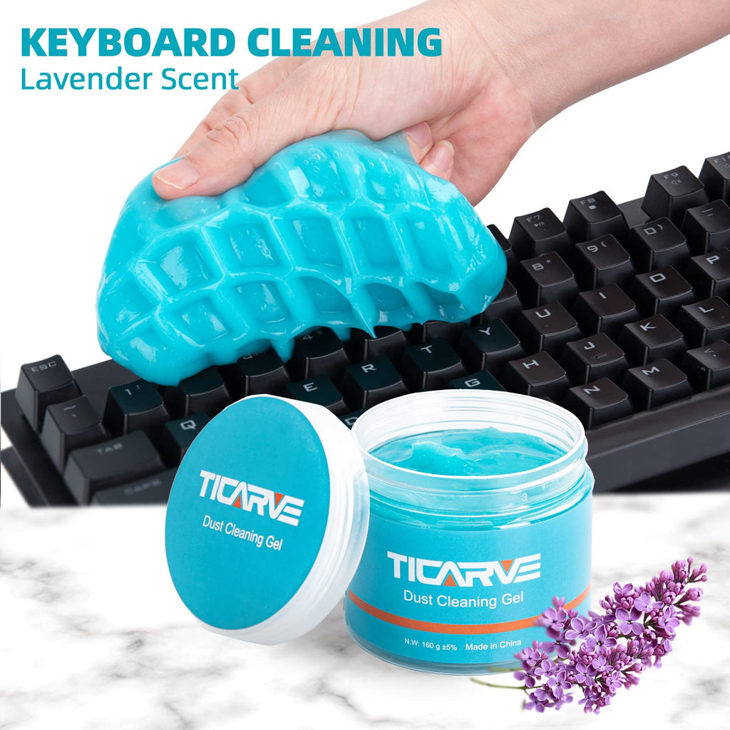TICARVE Car Cleaning Gel Detailing Putty Car Putty Auto Detailing Tools Car Interior Cleaner Cleaning Slime Car Accessories Keyboard Cleaner Rose/NT WT: 5.6 oz (160 gr)