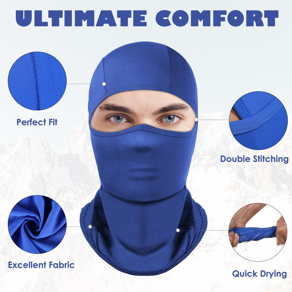 Achiou Ski Mask Balaclava Shiesty, Cooling Ice Silk Motorcycle Face Cover