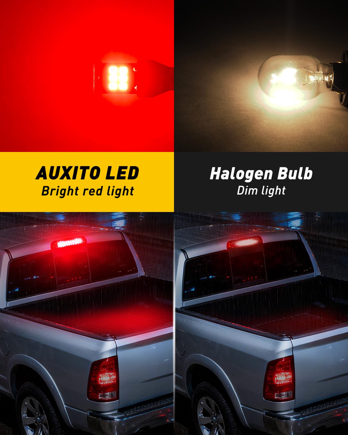 AUXITO 912 921 LED Bulb for Backup Light Reverse Lights High Power 2835 15-SMD Chipsets Error Free T15 906 922 W16W Bulbs, 6000K White, Automotive Light Bulbs (Upgraded, Pack of 2)