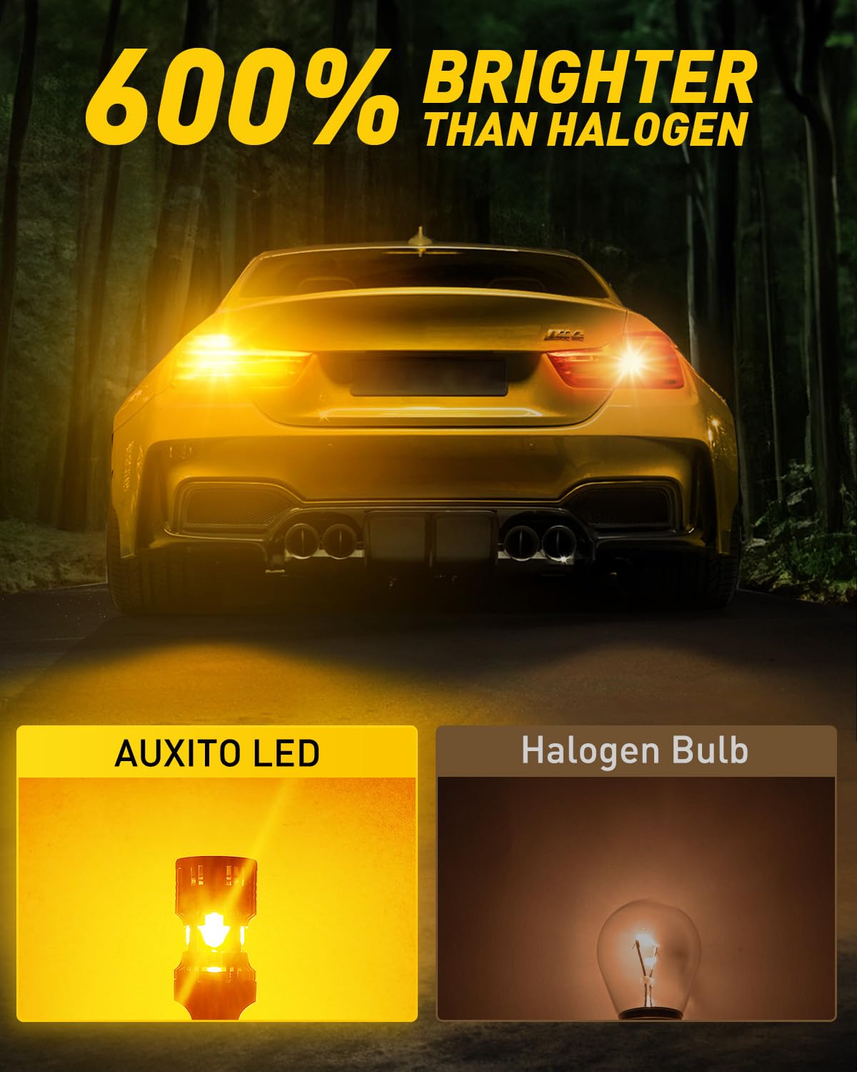 AUXITO 912 921 LED Bulb for Backup Light Reverse Lights High Power 2835 15-SMD Chipsets Error Free T15 906 922 W16W Bulbs, 6000K White, Automotive Light Bulbs (Upgraded, Pack of 2)