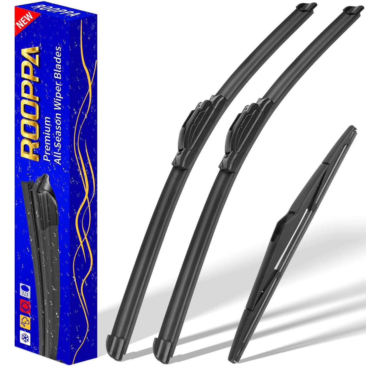 3 Wipers Fits Honda CRV CR-V 2017-2022 Wiper Blades