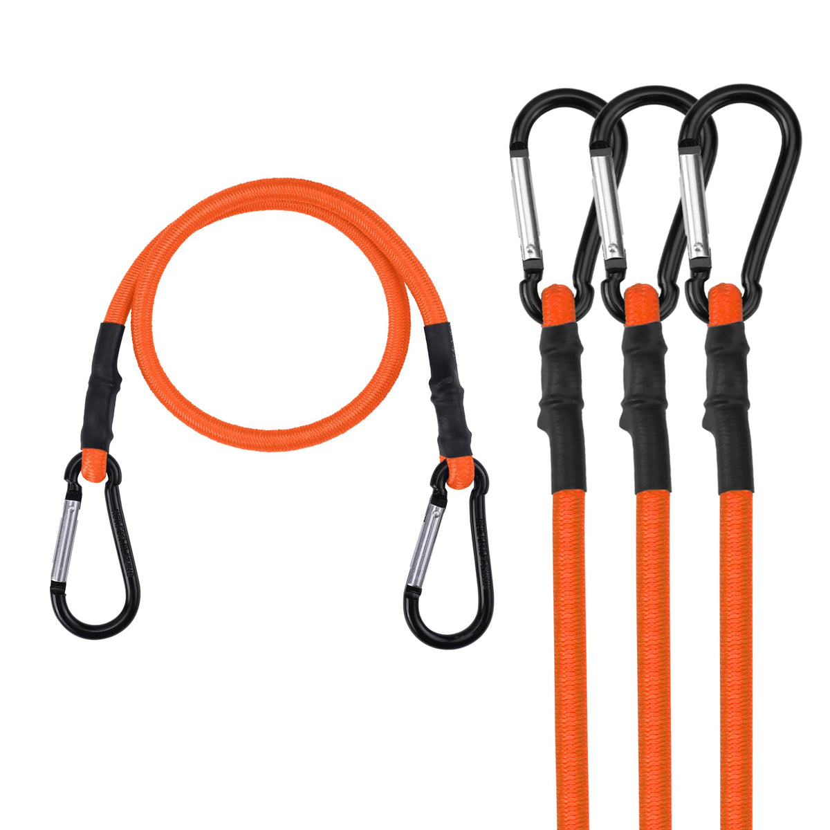 WORKPRO Bungee Cords with Hooks, Heavy Duty Outdoor Bungee Strap, 22-Piece