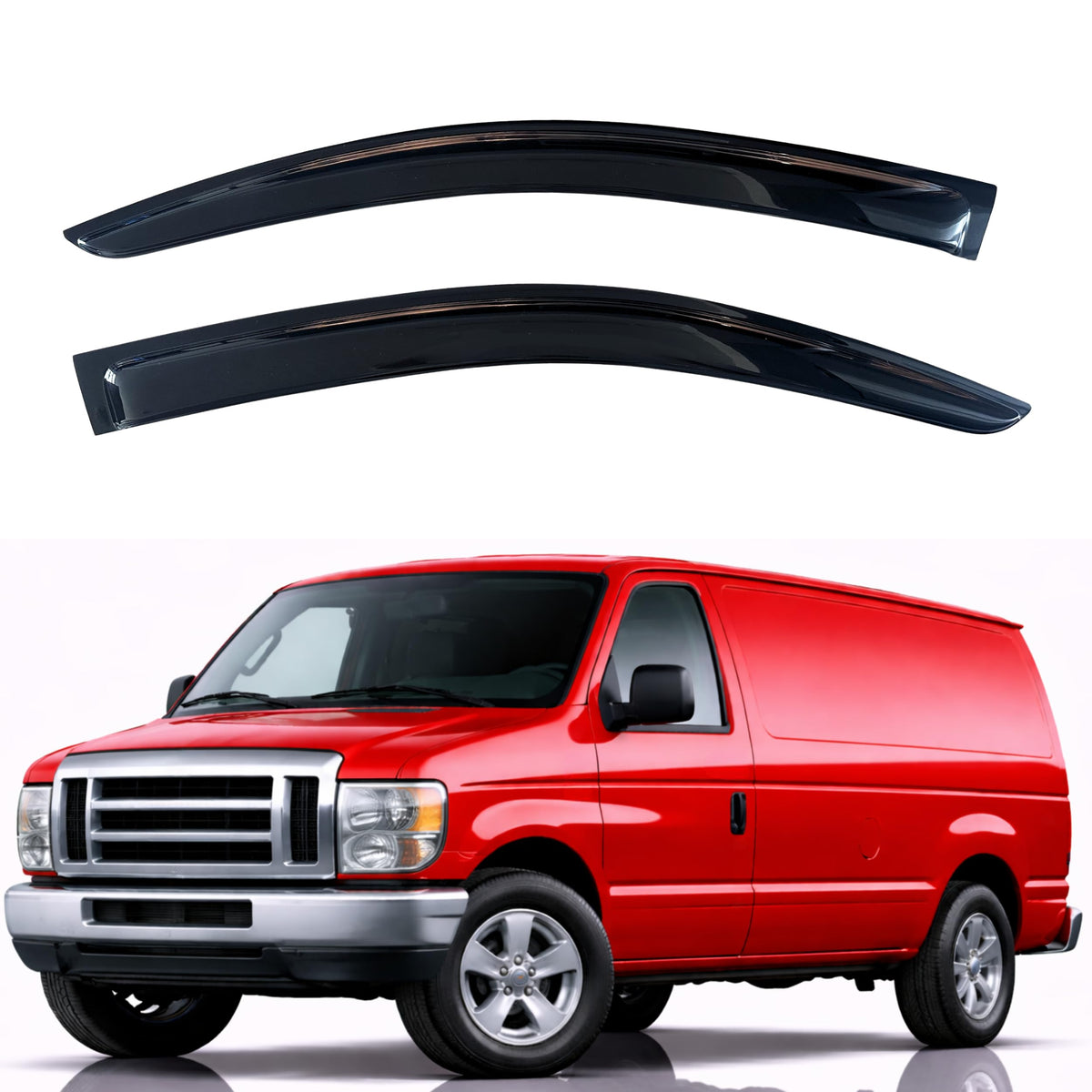 KPY Rain Guards Window Visors for 2015-2026 Ford F150 Crew/SuperCrew Cab
