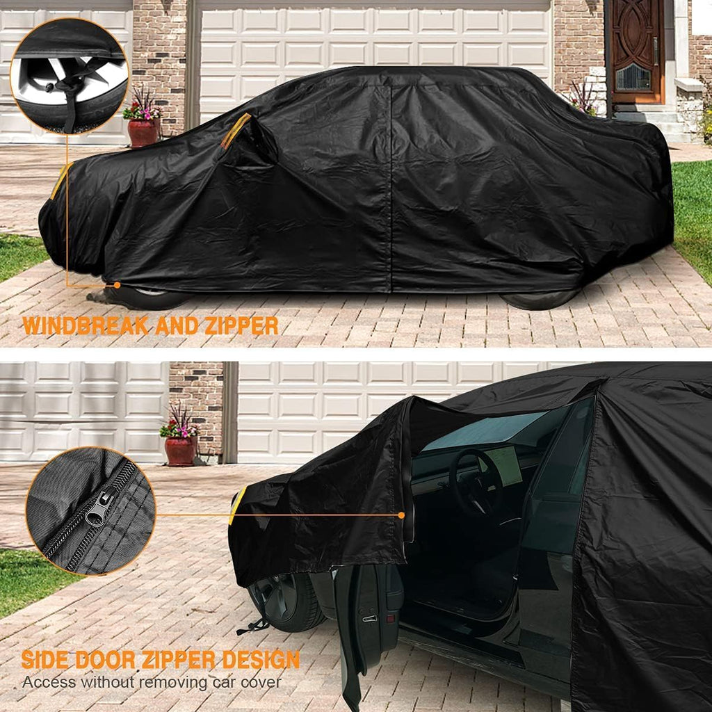 NEVERLAND Car Cover Waterproof All Weather for Sedan 183''L x 70''W x 59''H
