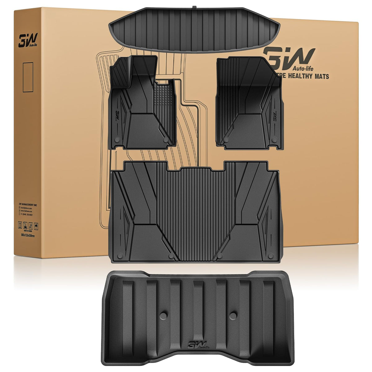 3W Tesla New Model Y Juniper 2025 2026 2027 Floor Mats, Not for Standard