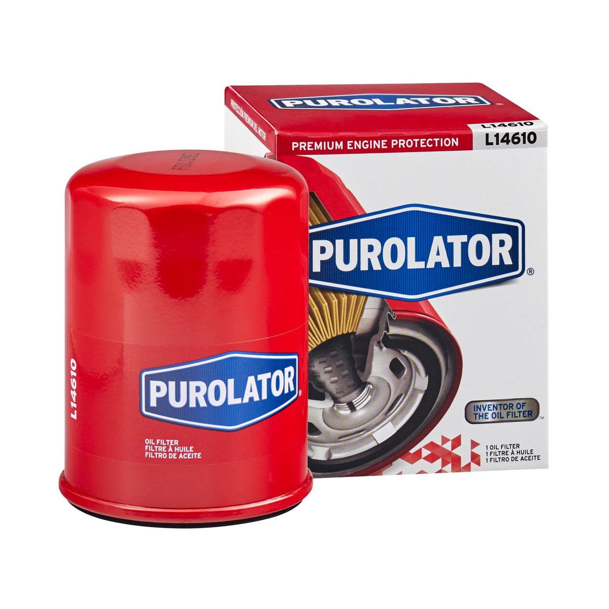 Purolator PL14610 PurolatorONE Advanced Engine Protection Spin On Oil Filter Compatible With Honda CR-V, Accord, Civic, Pilot, Odyssey, HR-V, Fit, Nissan Frontier, TITAN, Xterra, Acura MDX and RDX