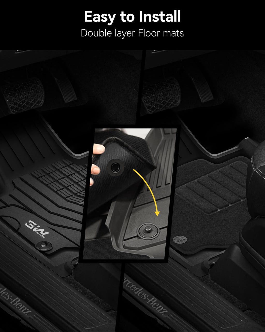 3W Tesla New Model Y Juniper 2025 2026 2027 Floor Mats, Not for Standard