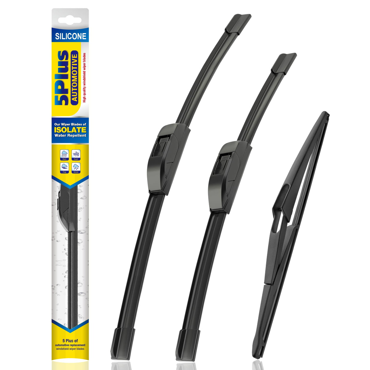 5 PLUS Silicone Windshield Wipers Fits Subaru Outback 2020-2025 (3 PACK)