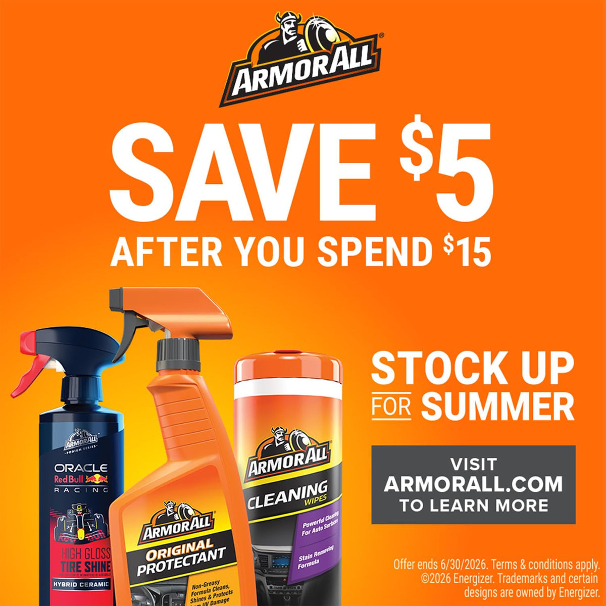 Armor All Tire Foam, Tire Cleaner Spray for Cars, Trucks, Motorcycles, 20 Oz Each, 1.25 Pound (Pack of 2)