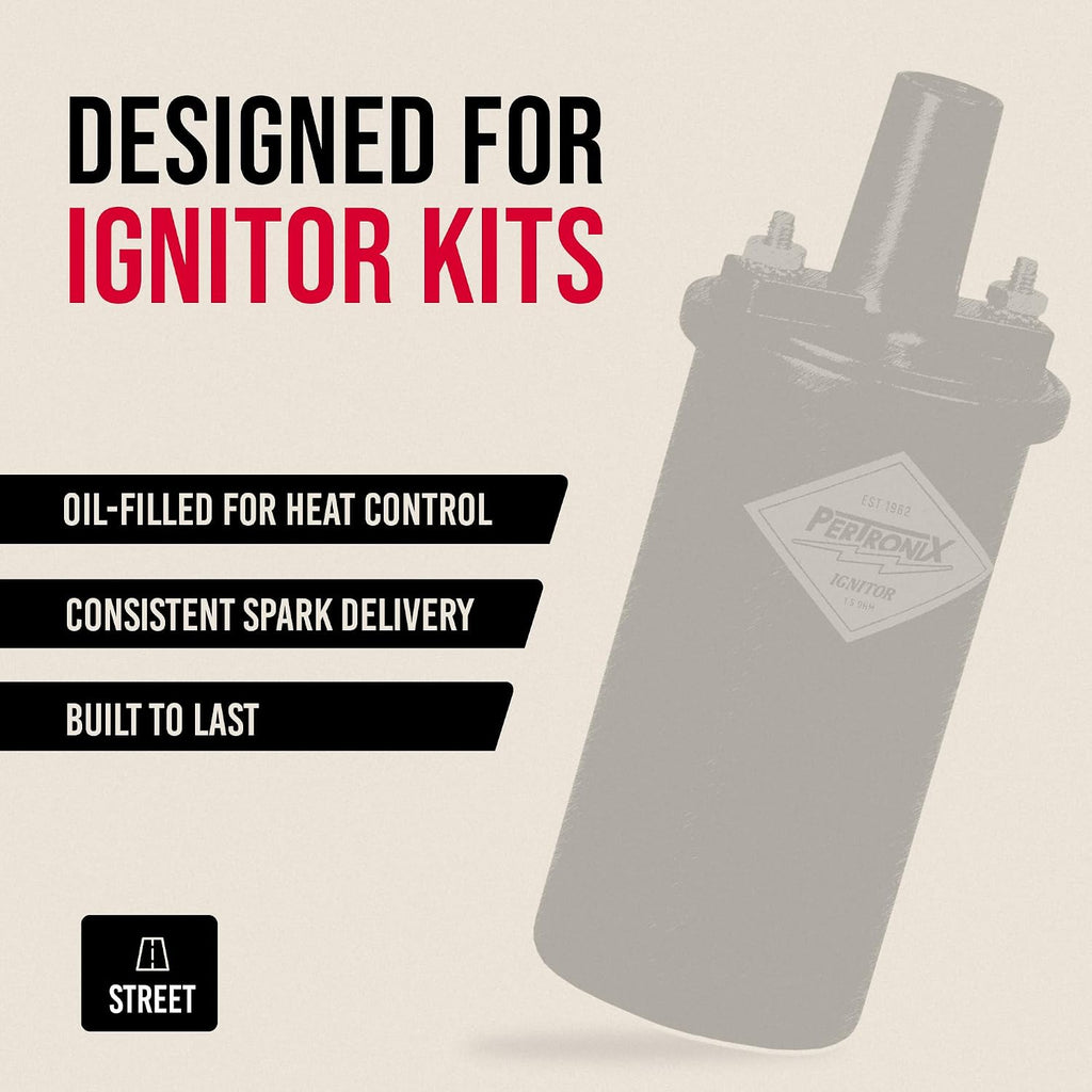 PerTronix Flame-Thrower Ignition Coil 40,000 Volt, Black, 40011