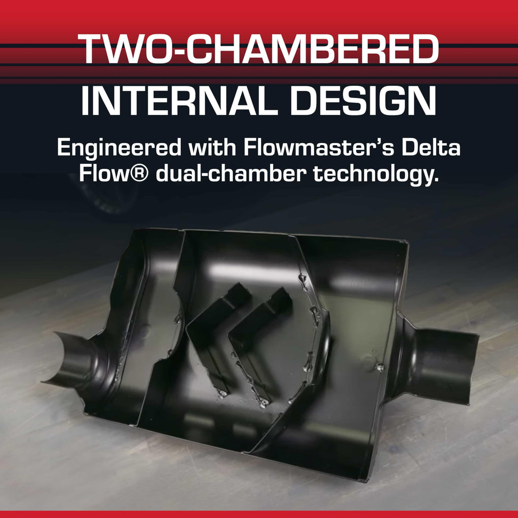 Flowmaster Super 44 Series Chambered Muffler – 3.00" Offset In/Center Out