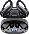 Sports Wireless Earbuds with EarHooks Bluetooth Headphones with ENC Mic