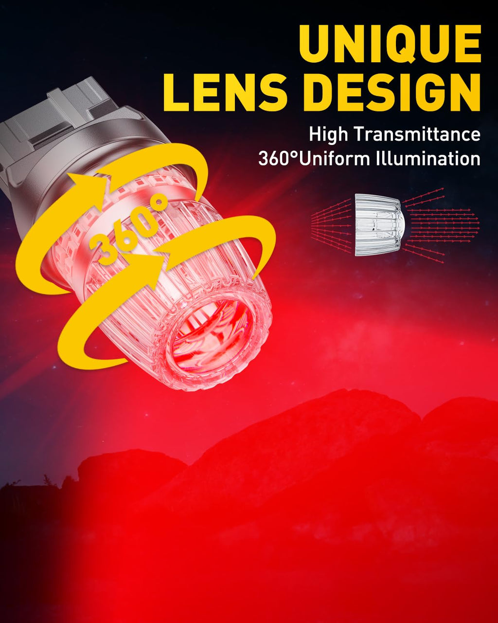 AUXITO 194 LED Bulb 6000K White Dome Light, 168 2825 W5W T10 Wedge 24-SMD 3014 Chipsets Error Free LED Replacement Light for Car Interior LED Dome Map Door License Marker Lights, Pack of 10