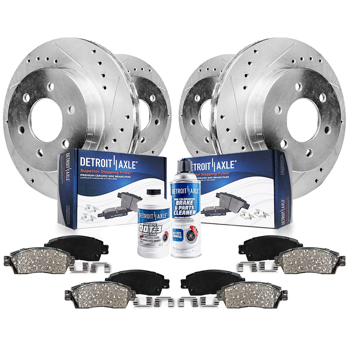 Detroit Axle - Brake Kit for Chevy GMC Silverado Sierra 1500 Tahoe Yukon XL