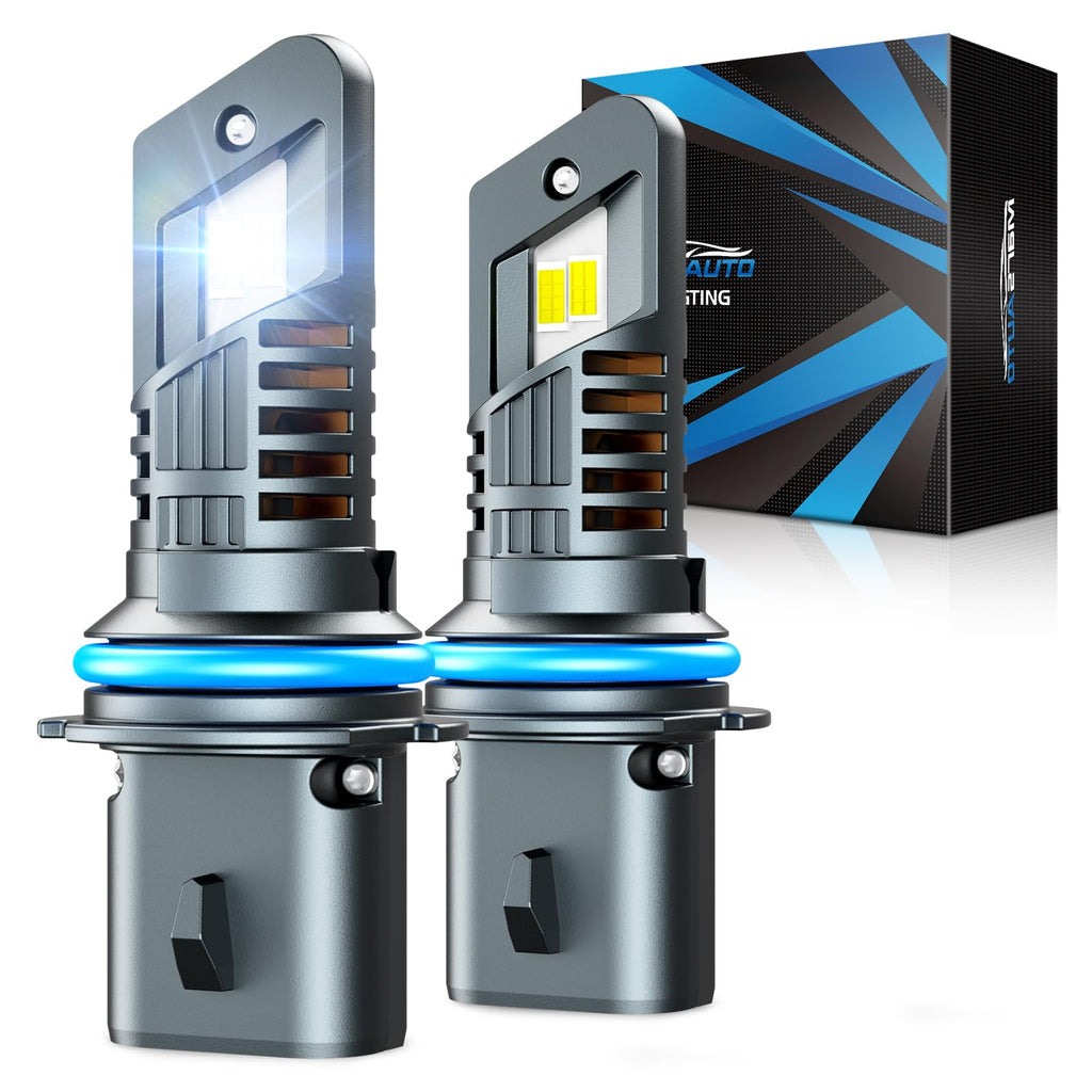 Marsauto M1S H7 130000LM Fanless LED Bulbs 6000K Cool White, 2-pack