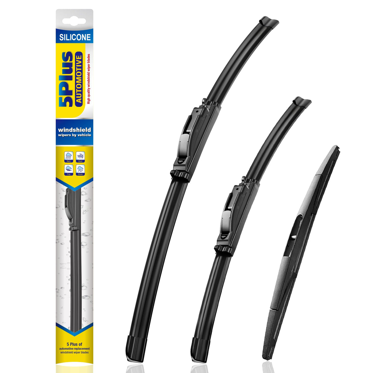 5 PLUS Silicone Windshield Wipers Fits Subaru Outback 2020-2025 (3 PACK)