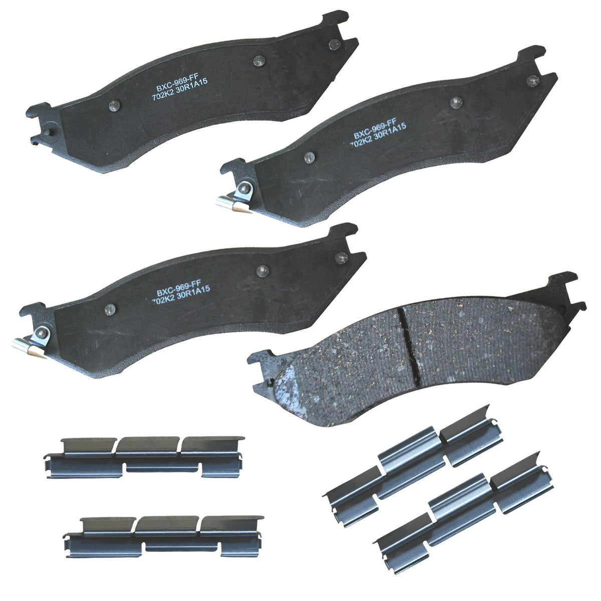 Bendix Premium SBC1363 Ceramic Front Brake Pads for select Cadillac Escalade, ESV, EXT, XTS, Chevrolet Avalanche, Cheyenne, Express 1500, Silverado, Suburban, Tahoe, GMC Savana, Sierra Classic, Yukon