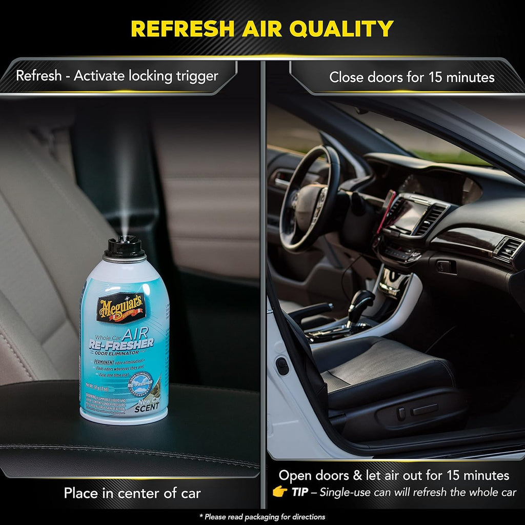 Meguiar's Car Air Refresher Odor Fighting Mist, Tropical Rainforest, 2 Oz