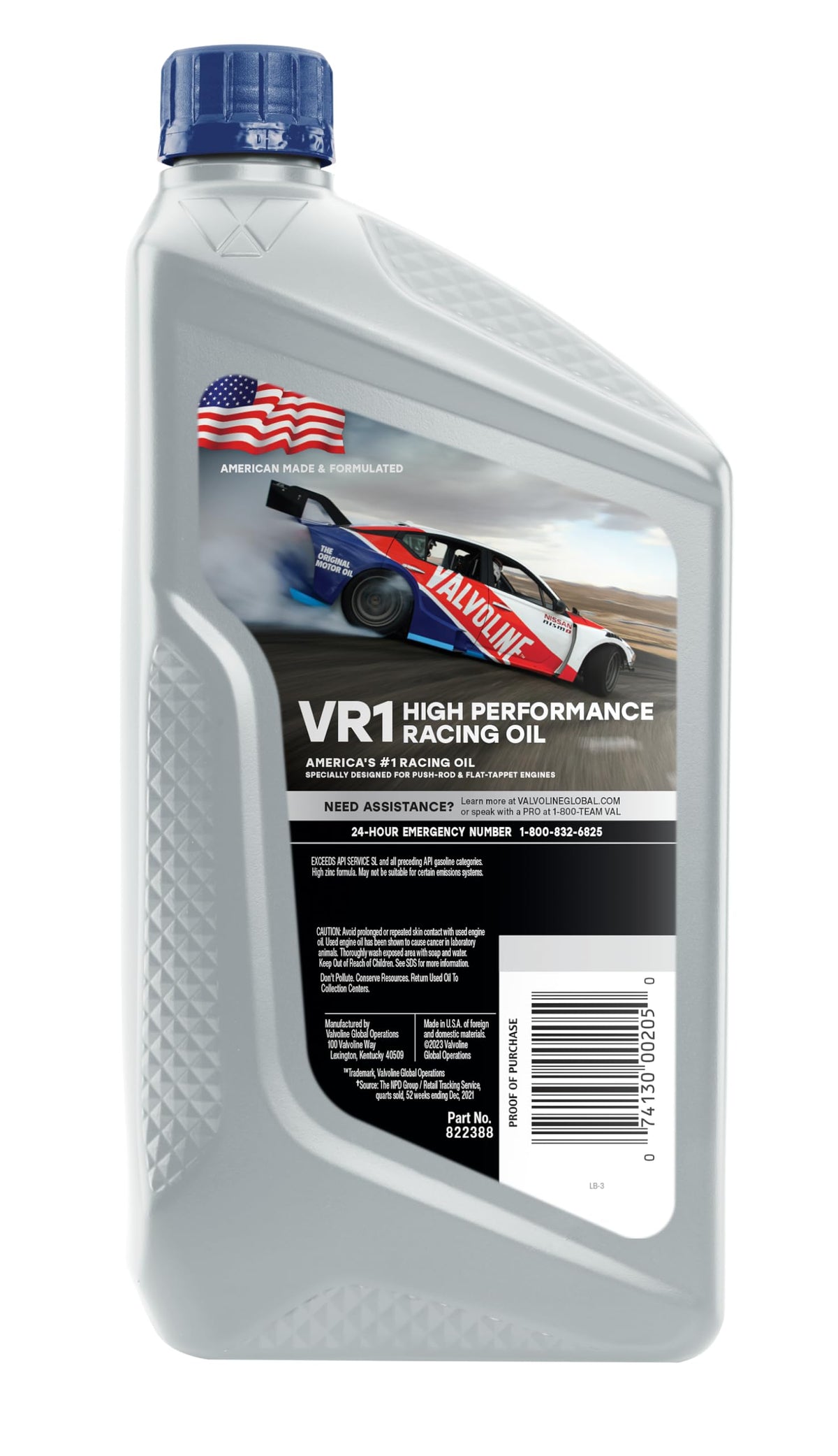 Valvoline VR1 Racing SAE 20W-50 Motor Oil 5 QT