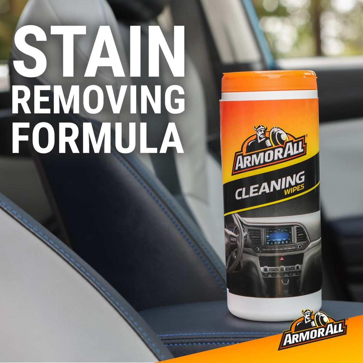 Armor All Car Cleaning Wipes, 90 Count Canister, Car Wipes