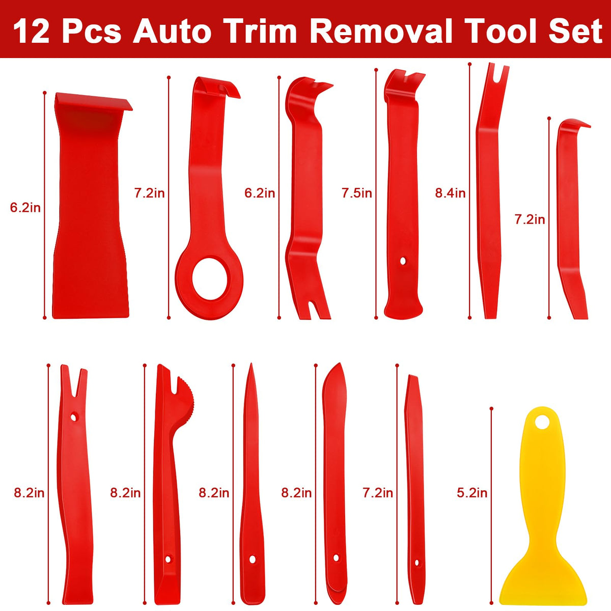 Keze 3 Pcs Auto Clip Pliers Set and Fastener Remover Tool