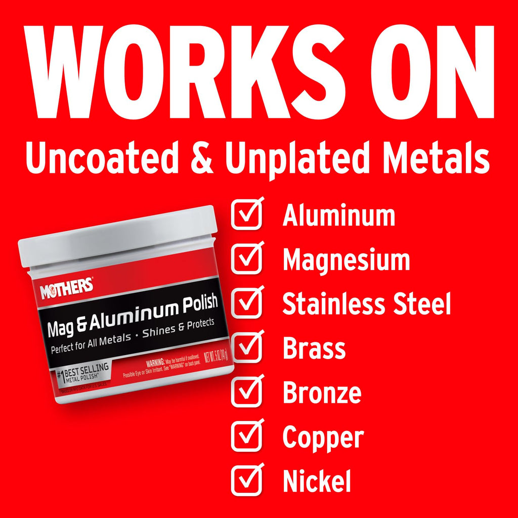 Mothers Mag & Aluminum Polish, 10 oz. (05101)