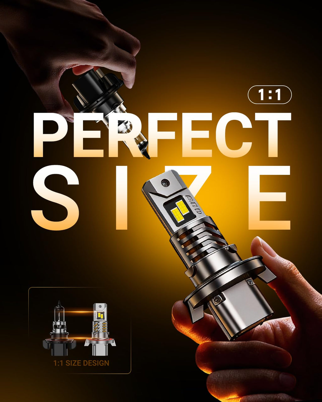 SEALIGHT H11 Fog Light Bulbs, 50,000LM 8X Brightness H8/H9/H16 Light Bulbs, 6500K Cool White Bulbs with 15000RPM Fan, Plug and Play, IP68 Waterproof, Pack of 2