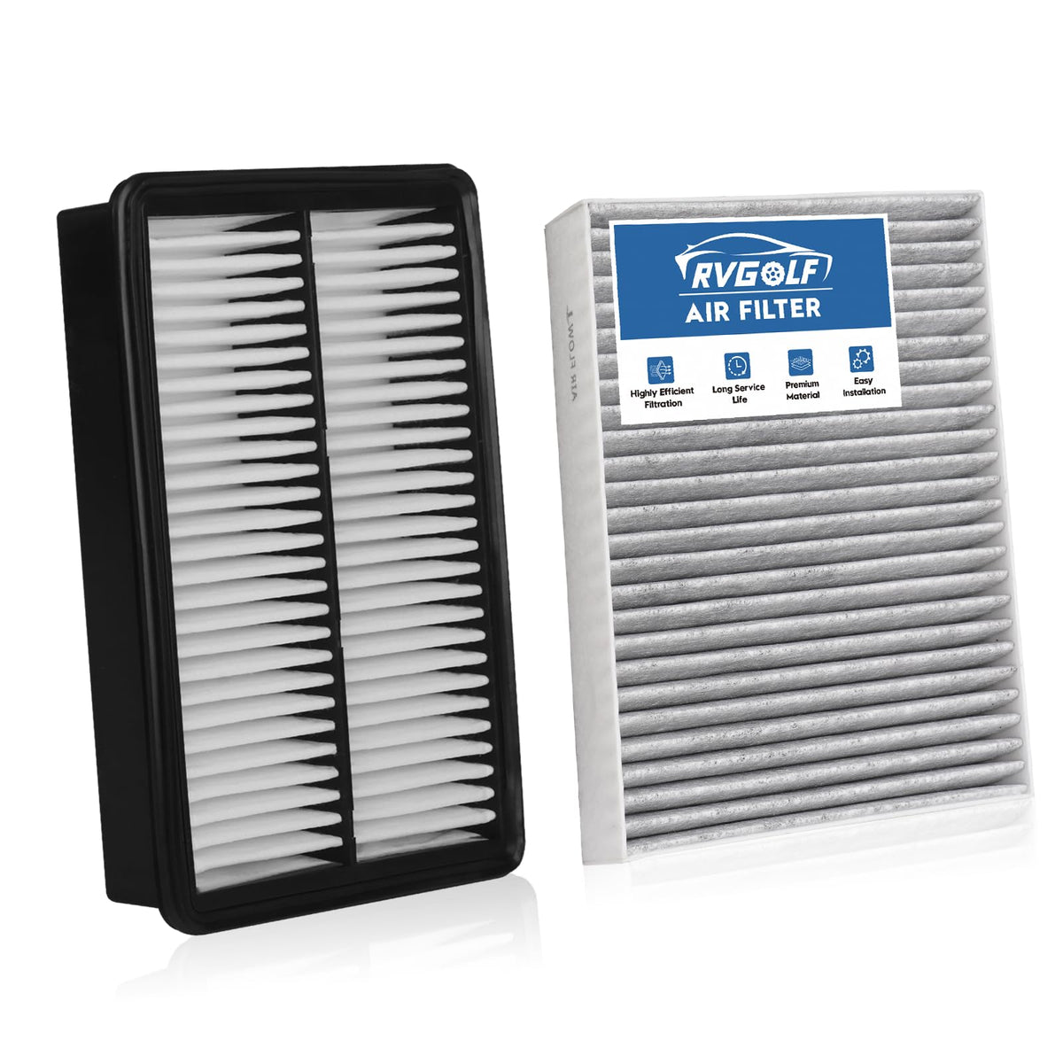 Engine+Cabin Air Filter Fit for 2016-2026 Civic(2.0L), 2023-2026 HR-V(2.0L)