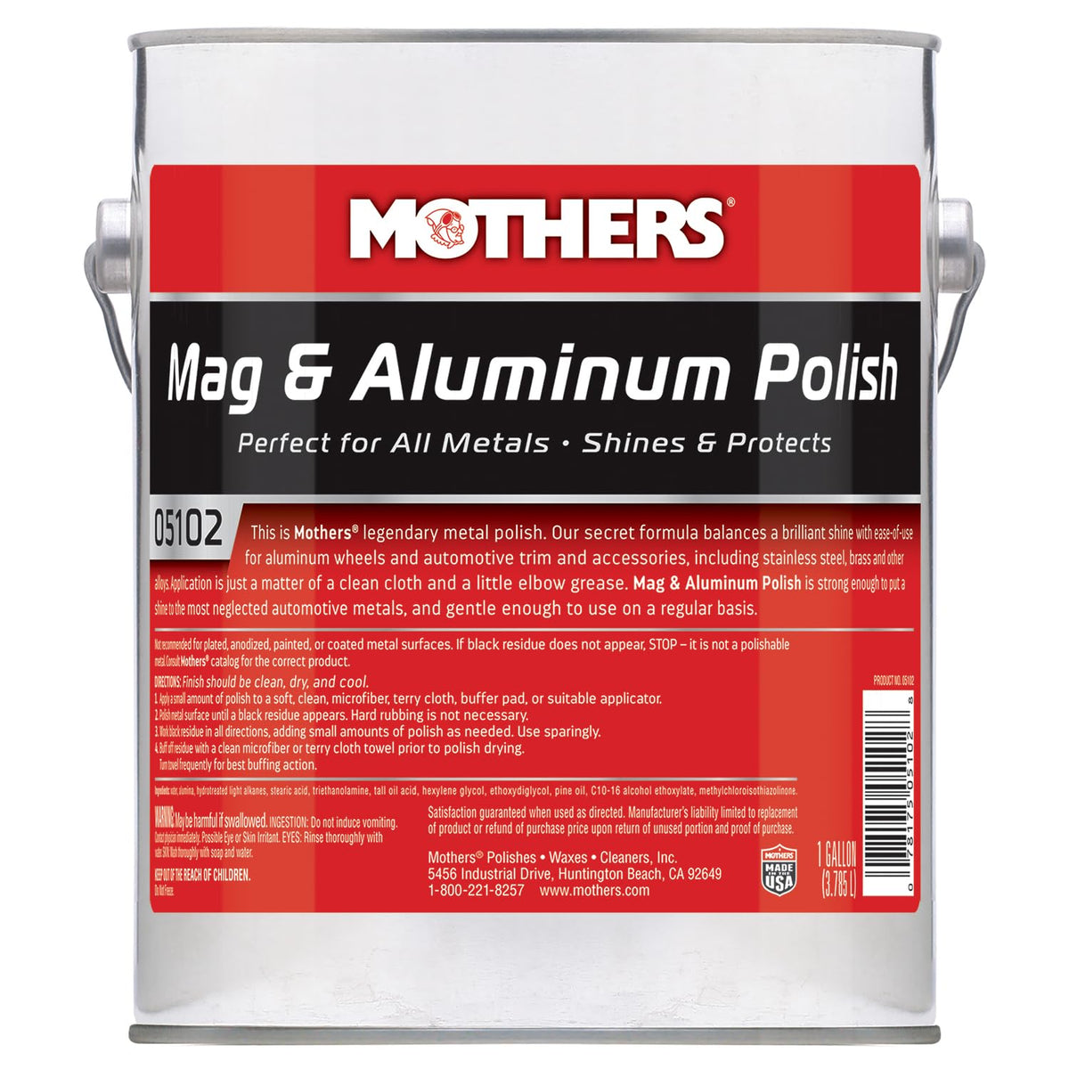 Mothers Mag & Aluminum Polish, 10 oz. (05101)