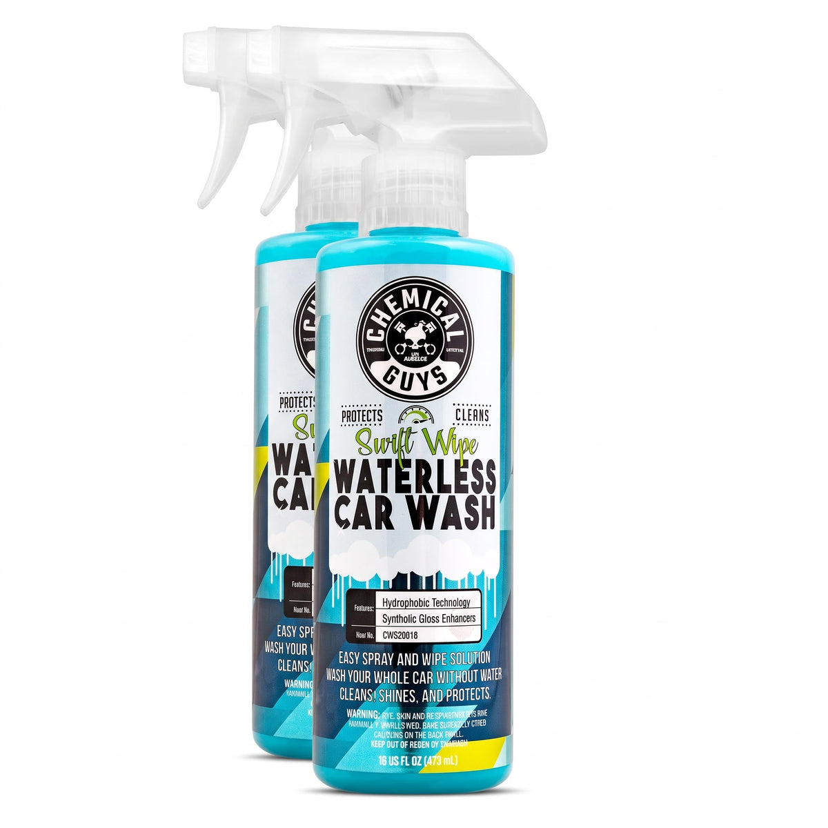 Chemical Guys, Swift Wipe Waterless Car Wash Spray, High Lubrication, 16 oz