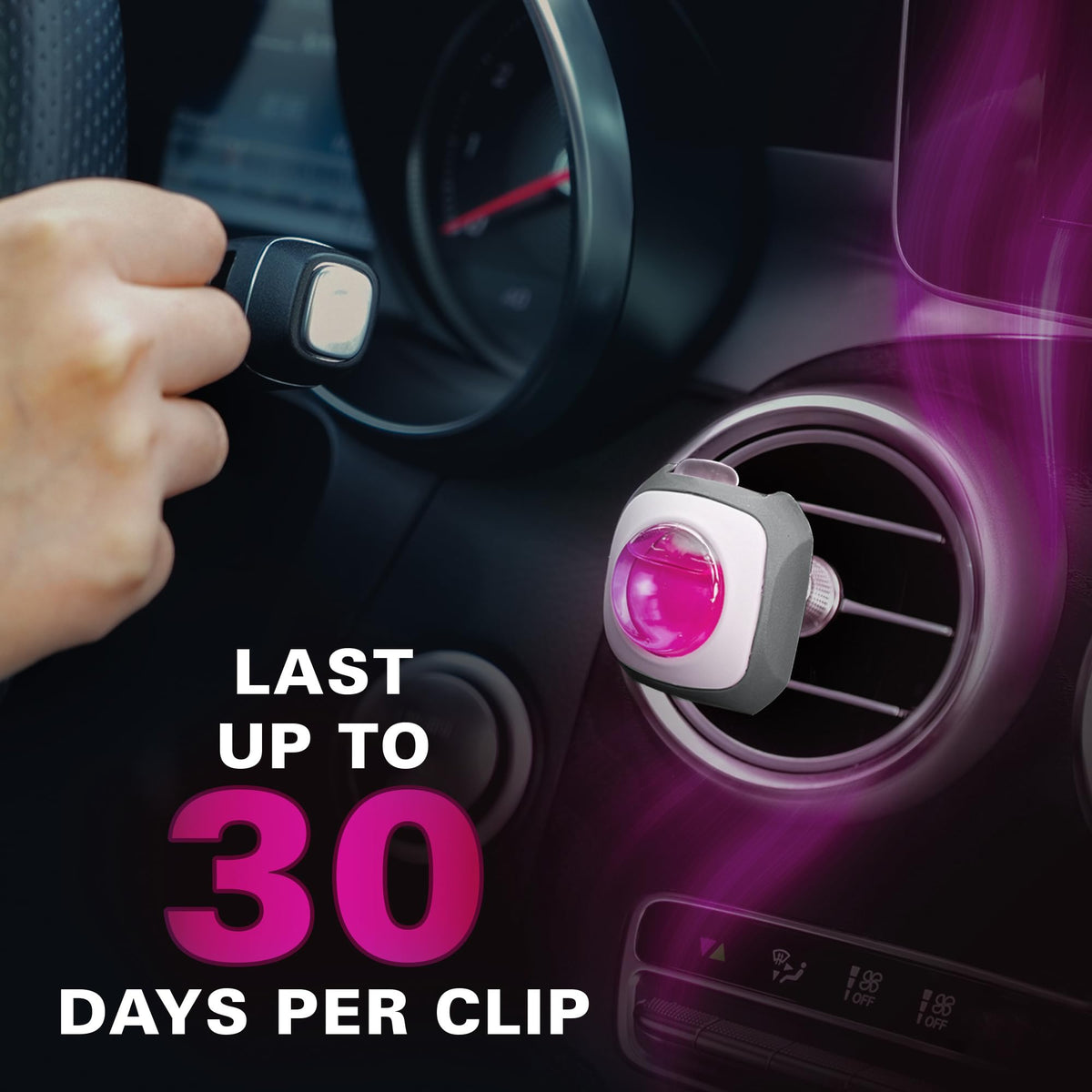 Air Jungles New Car Scent Car Air Freshener Vent Clip 6 Ct, Long Lasting