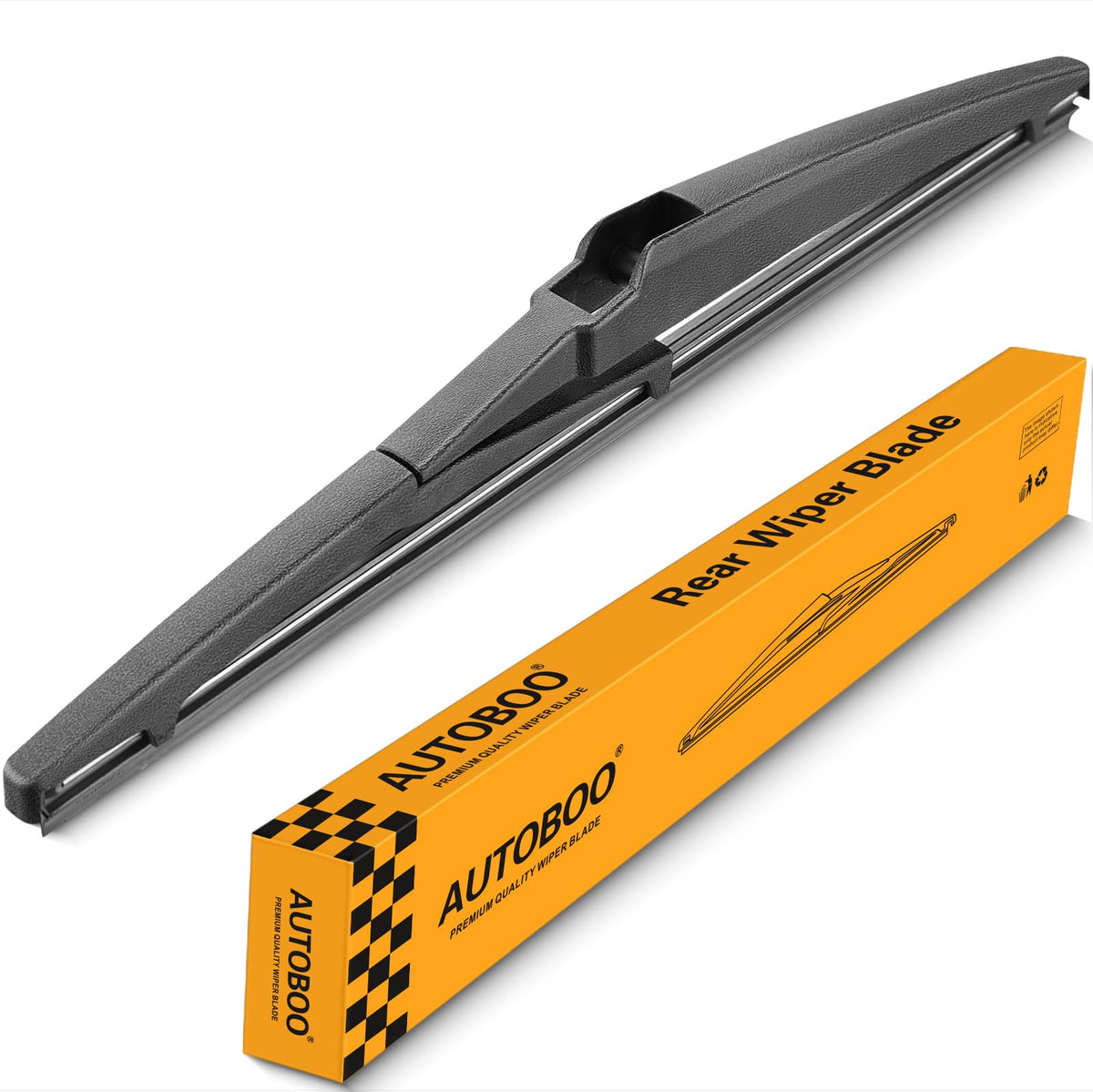 AUTOBOO 12" Rear Wiper Blade Replacement for Toyota RAV4 Highlander Sienna