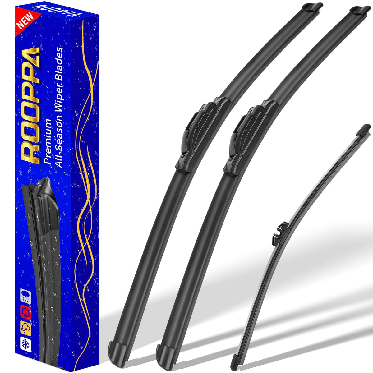 3 Wipers Fits Honda CRV CR-V 2017-2022 Wiper Blades