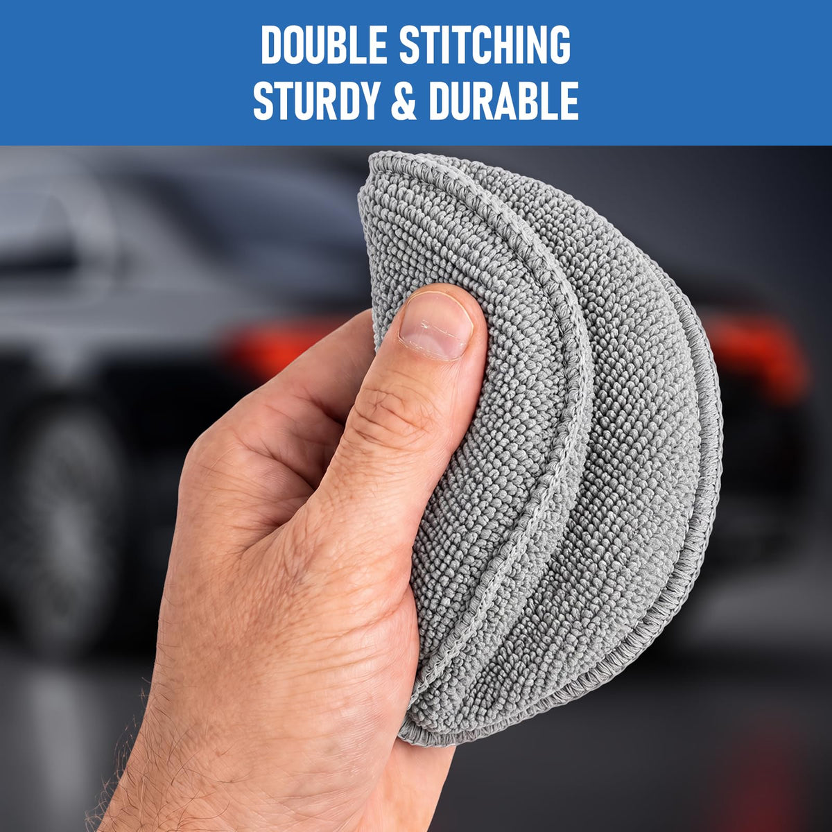 FONAROLL Microfiber Wax Applicator Pads, Car Wax Applicator, Buffing & Detail Polishing Foam Pads for Car Cleaning and Fine Polishing (5" Diameter, 6 Pack)…