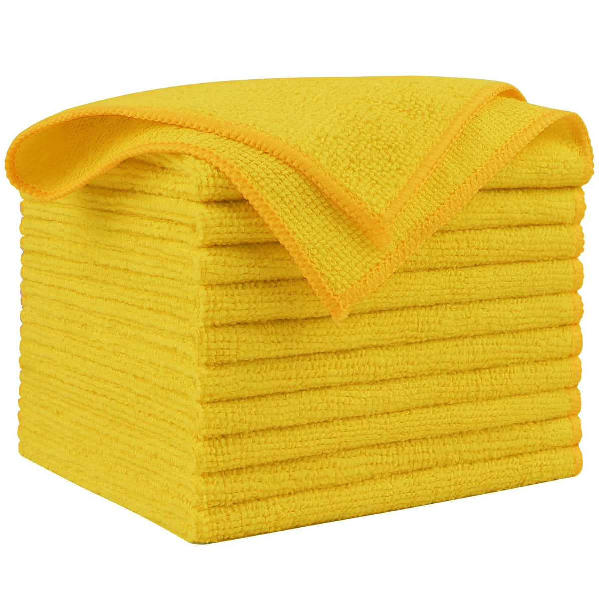 AIDEA Microfiber Cleaning Cloth-50PK, Microfiber Towels for Cars, 12"×12"