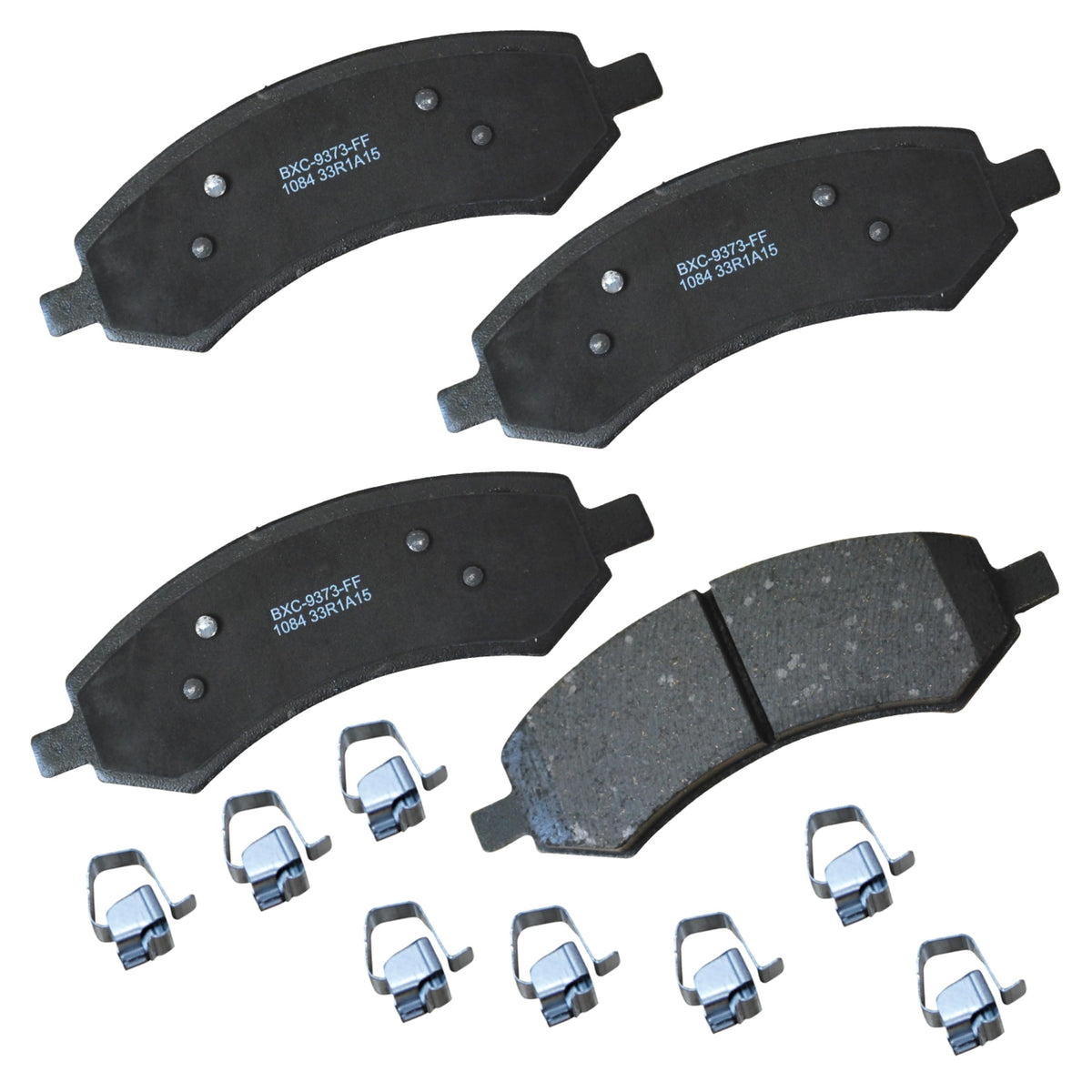 Bendix Premium SBC1363 Ceramic Front Brake Pads for select Cadillac Escalade, ESV, EXT, XTS, Chevrolet Avalanche, Cheyenne, Express 1500, Silverado, Suburban, Tahoe, GMC Savana, Sierra Classic, Yukon