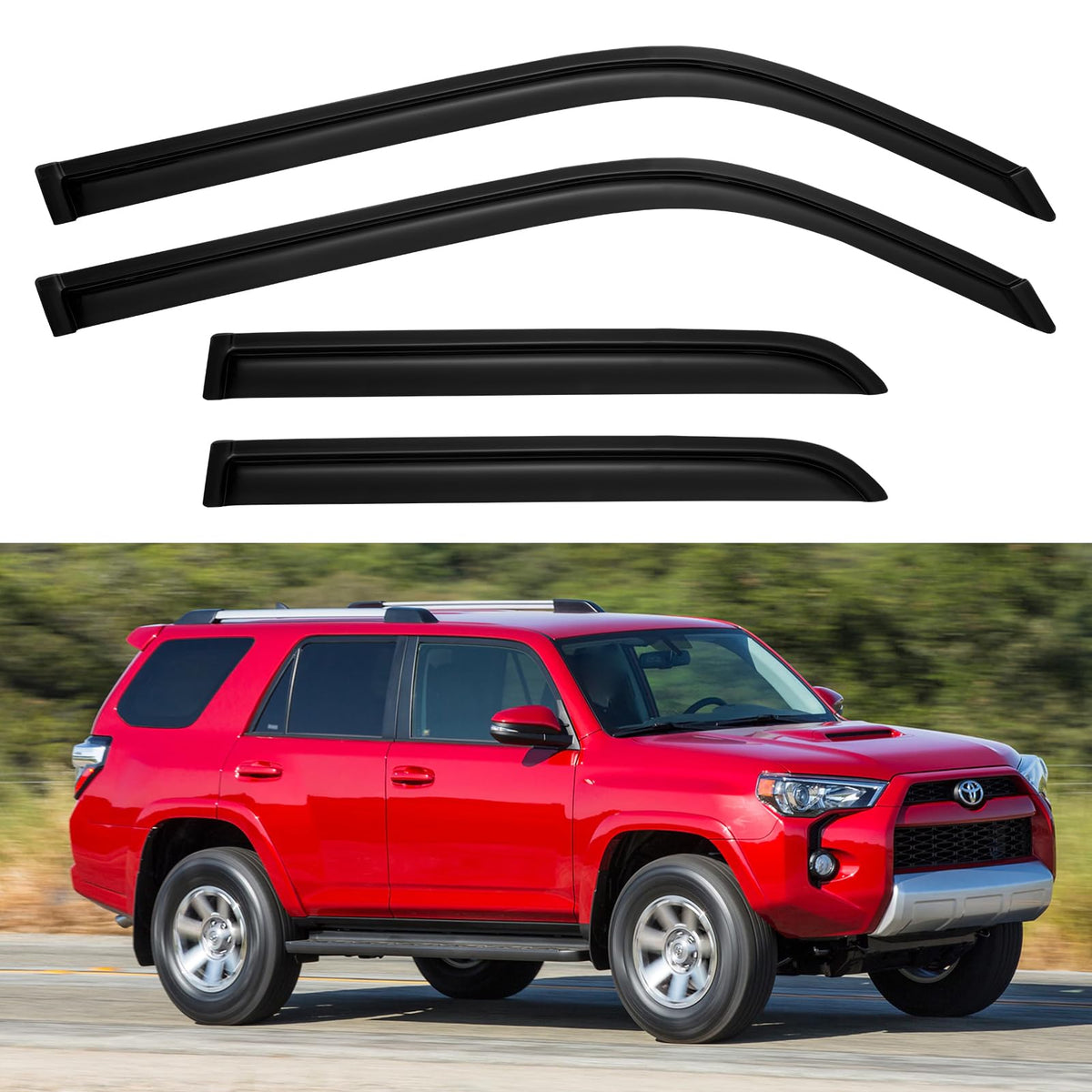 Window Visors Rain Guards for 2015-2026 Ford F150 Crew/SuperCrew Cab