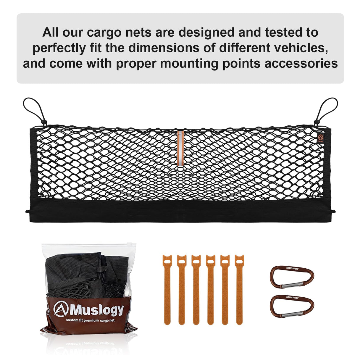 Muslogy Cargo Net for 2013-2026 Chevy Silverado GMC Sierra 1500/2500/3500HD