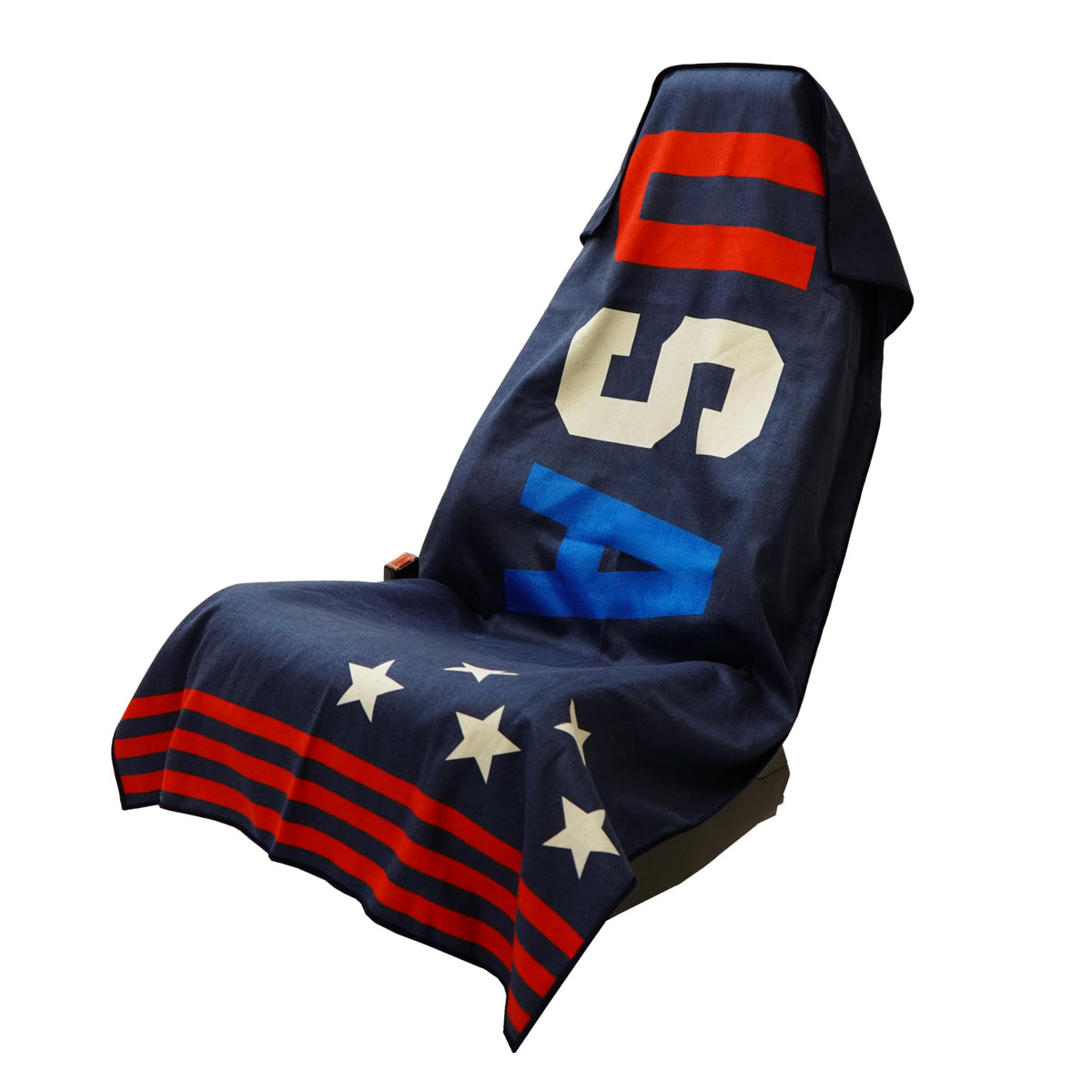 Sprints Prints Athletic Running Towel, Full-Sized, Car Seat Cover - Moisture Wicking (Midnight Mile)
