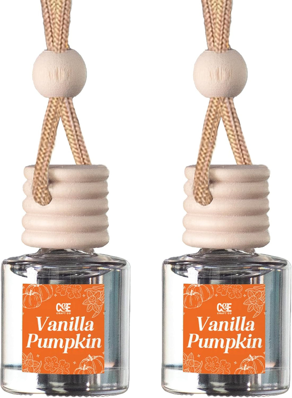 CANDECraftCo 2 Pack Hanging Car Air Freshener Diffuser for Essential Oils