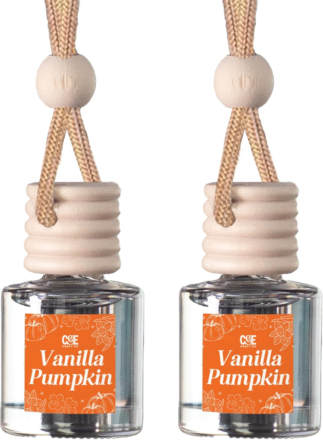 CANDECraftCo 2 Pack Hanging Car Air Freshener Diffuser for Essential Oils