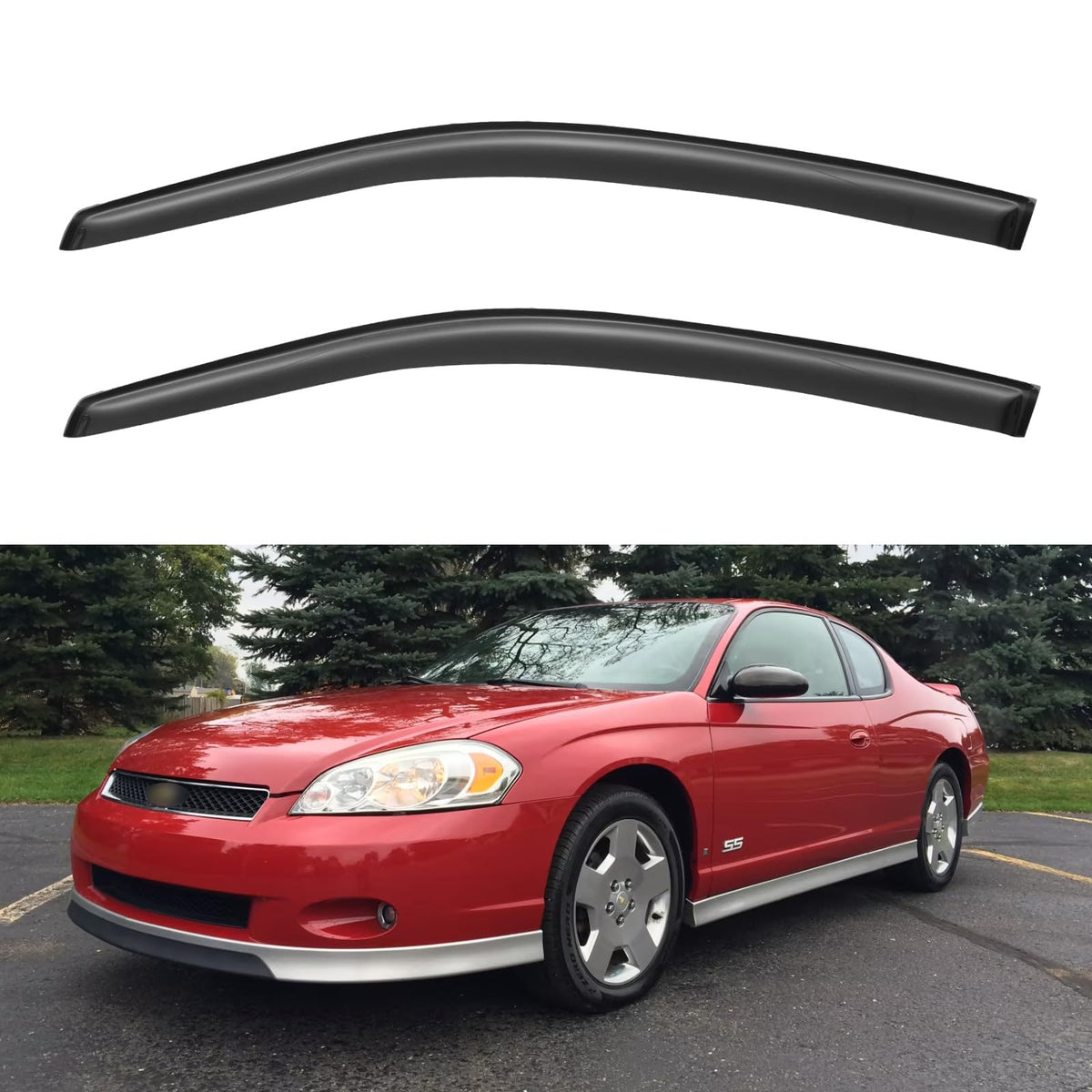Window Visors Rain Guards for 2015-2026 Ford F150 Crew/SuperCrew Cab