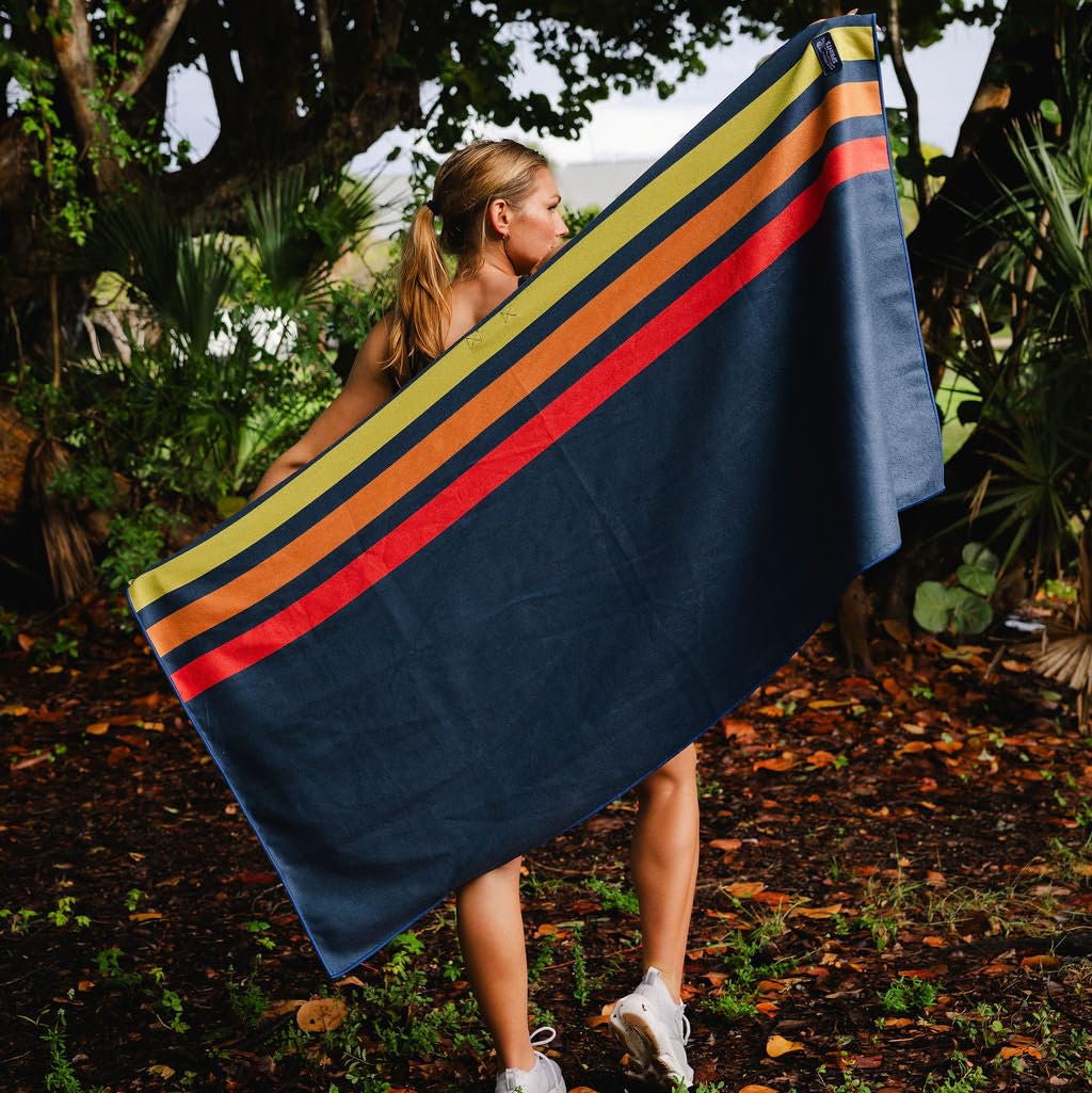 Sprints Prints Athletic Running Towel, Full-Sized, Car Seat Cover - Moisture Wicking (Midnight Mile)