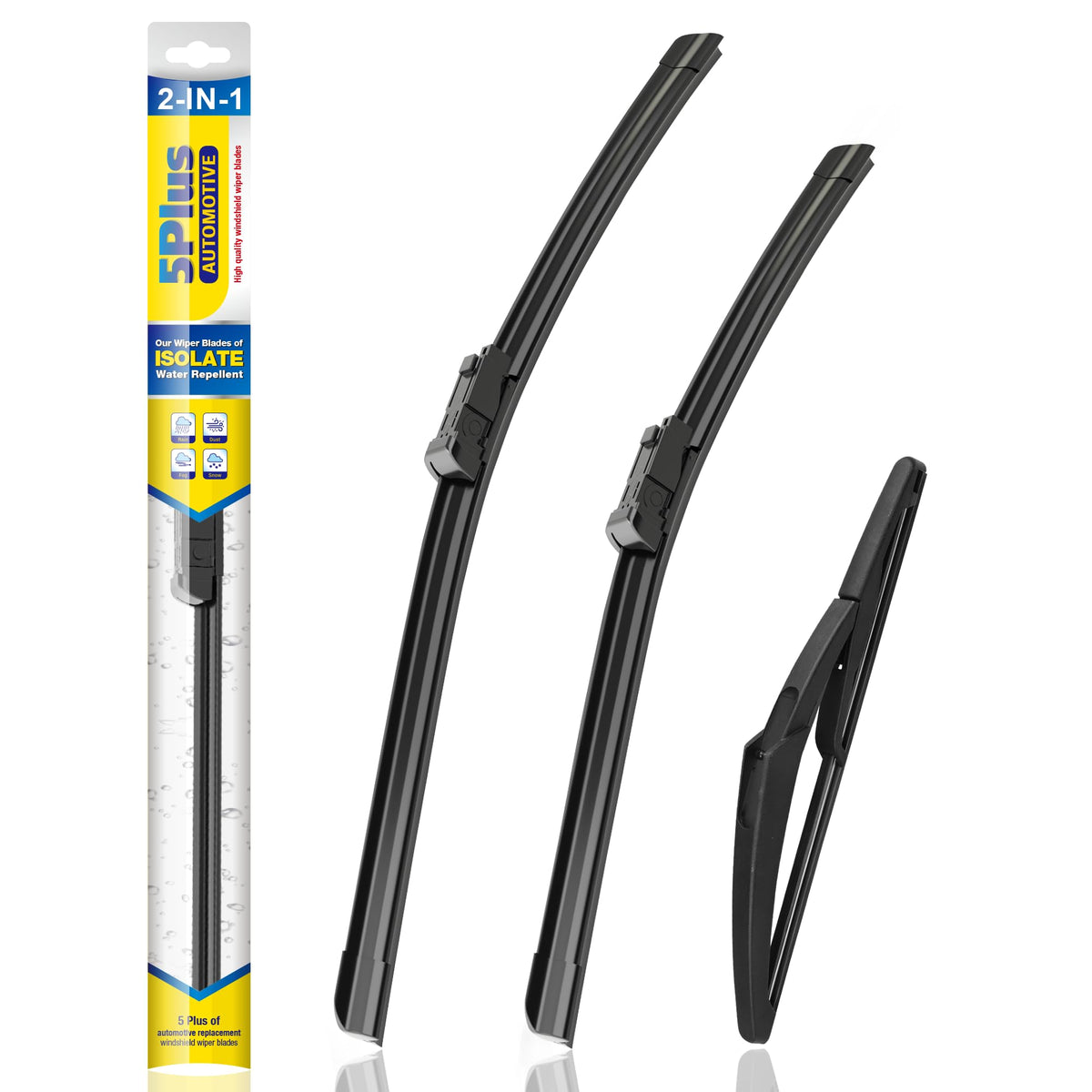 5 PLUS Silicone Windshield Wipers Fits Ford Explorer 2011-2024 (3 PACK)