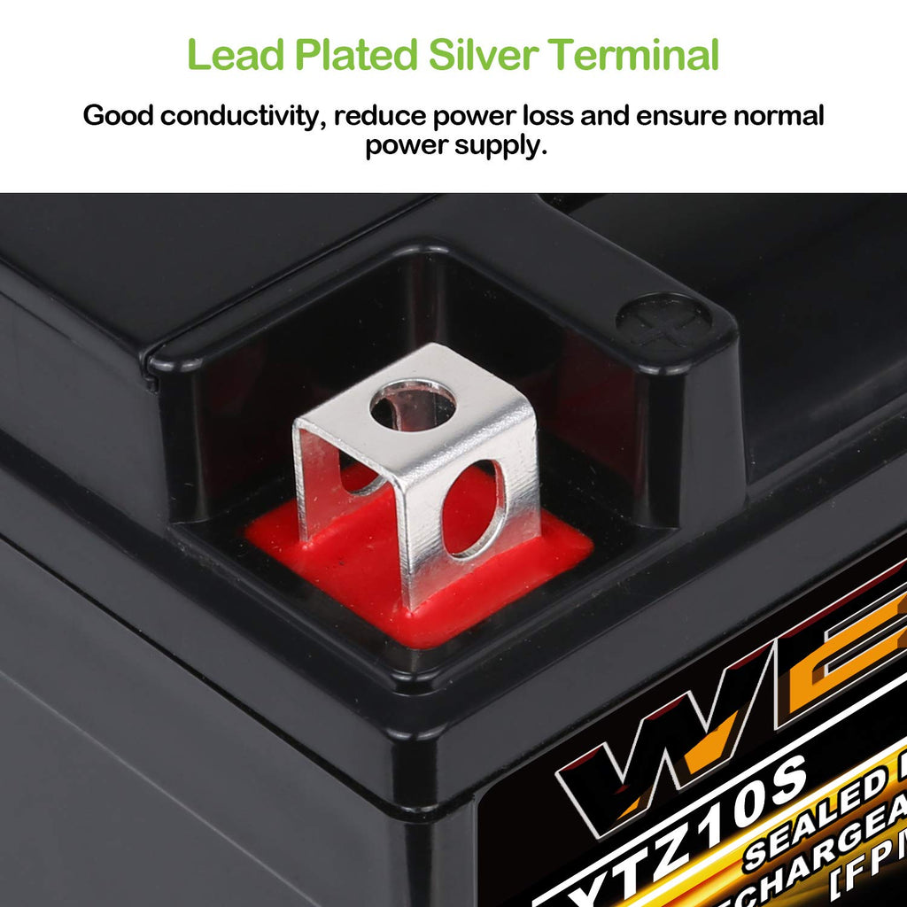 Weize YTX14 BS ATV Battery High Performance - Maintenance Free - Sealed AGM YTX14-BS Motorcycle Battery compatible with Honda Suzuki Kawasaki Yamaha scooter snowmobile
